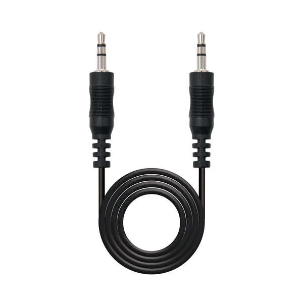 Nanocable Cable Audio Estereo Jack 3.5Mm Macho A Jack 3.5Mm Macho 5M - Color Negro