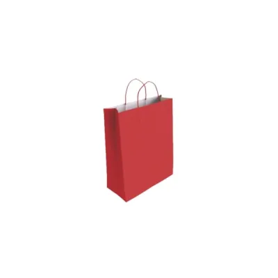 Bismark Bolsa de Papel Celulosa Roja 24x8x18cm