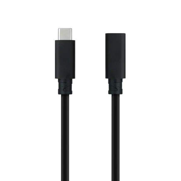 Nanocable Cable Prolongador Usb-C 3.2 Macho A Usb-C 3.2 Hembra - Gen2X2 20Gbp - 100W 5A - 4K 60Hz - 1.5 Metros - Color Negro