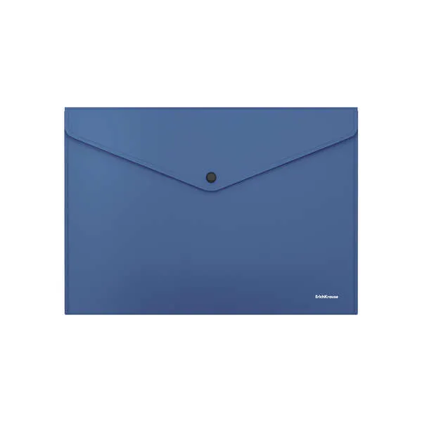 Erichkrause Fizzy Classic Sobre Portadocumentos A4 - Fabricado En Plastico Opaco - Textura Rugosa - Color Azul