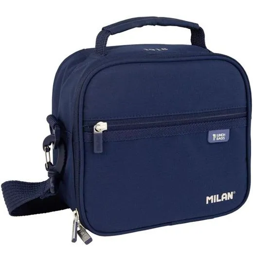 Milan Bolsa Isotérmica Porta Alimentos Con 3 Recipientes 3,5L Serie 1918 Azul Marino