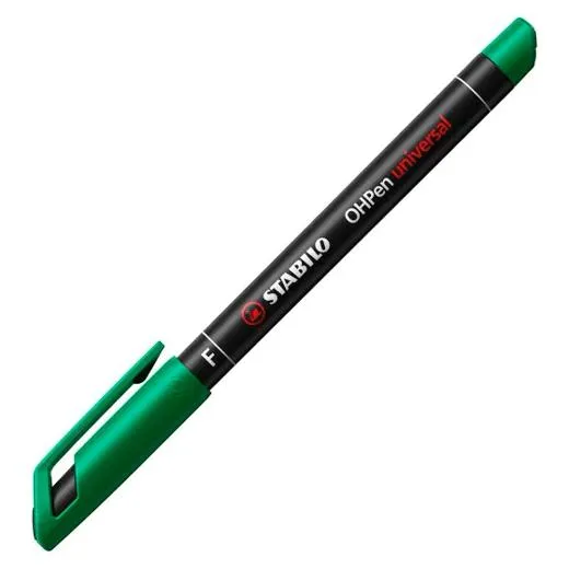 Stabilo Marcador Permanente Ohpen Universal F Punta Fina 0.7Mm Verde