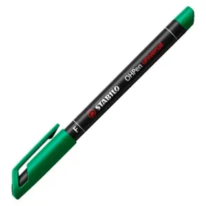 Stabilo Marcador Permanente OHPEN Universal F Punta Fina 0.7mm Verde