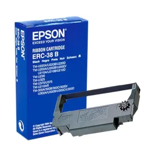 Epson Cinta Registradora Negra ERC-38B para TM 300A 300B 300C 300D U200D U210D U300A U300B U300C U300D TMV 210PD TM 220PB 220 220D M188 M119D