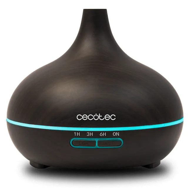 Cecotec Pure Aroma 300 Humidificador Ultrasónico 0,3 L Negro Madera 10 W