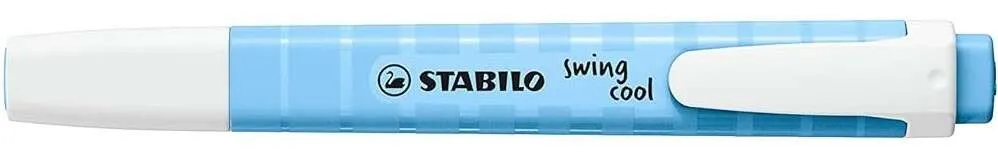 Stabilo Marcador Fluorescente Swing Cool Pastel Azul Caja 10 Unidades