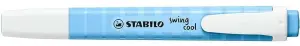 Stabilo Marcador Fluorescente Swing Cool Pastel Azul Caja 10 Unidades