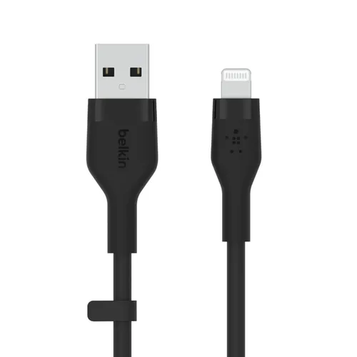 Cable Usb-A A Lightning 1M Belkin Caa008Bt1Mbk Silicona Clip 1M Negro