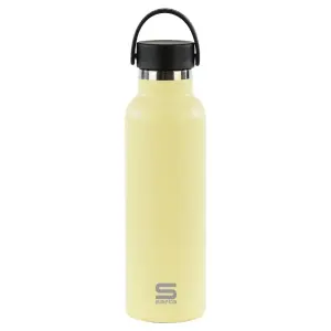 Safta Botella Termo de 600ml - Acero Inoxidable - Asa Superior - Color Amarillo