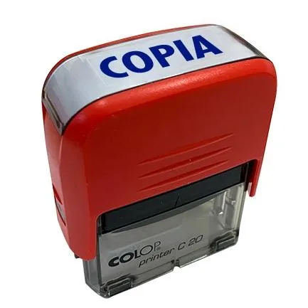 Colop Sello Printer C20 Formula " Copia " Almohadilla E/20 14X38Mm Rojo