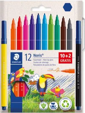Staedtler Rotuladores Noris 326 Surtidos Estuche 10+2 Unidades Regalo