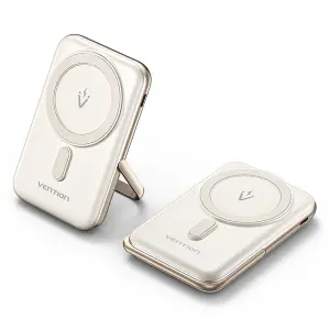 Vention Powerbank Inalámbrico Magnético 10000mAh USB-C Carga Rápida 20W Blanco