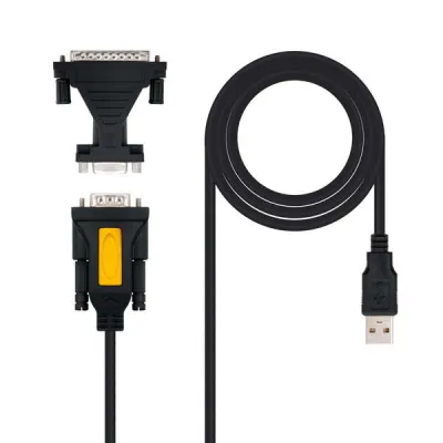 Nanocable Adaptador USB a Serie DB9M/25H