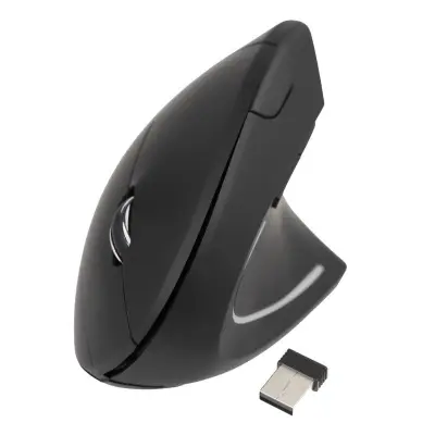 Tooq Raton Inalambrico Ergonomico 3200dpi 6 Botones Color Negro