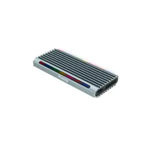 CAJA EXTERNA M.2 USB-C TOOQ TQE-2221G PARA M.2 NGFF/NVMe USB 3.1 GEN2 USB-A GRIS