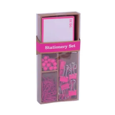 Apli Fluor Collection Set de Oficina con 25 Pins, 80 Clips y 20 Pinzas Abatibles