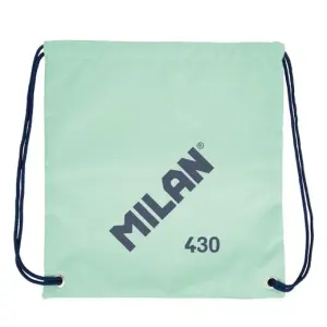 Milan Bolsa/Mochila Grande de Tiras - Tejido Ripstop Ligero - 34x42x0.7cm - Verde