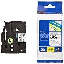 Brother Cinta Rotuladora Laminada Texto Negro Sobre Blanco - 36Mmx8M