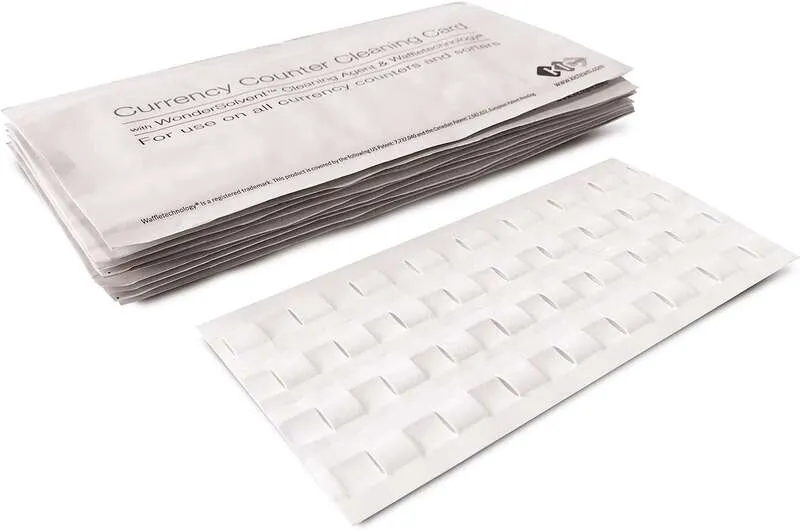 Safescan Pack de 15 Tarjetas de Limpieza para Contadoras de Billetes