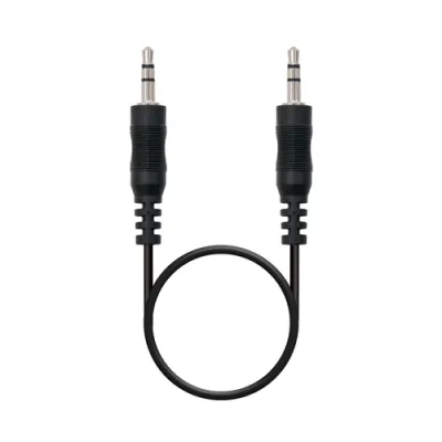 Nanocable Cable Audio Estéreo Jack 3.5mm Macho a Jack 3.5mm Macho 1.50m Negro