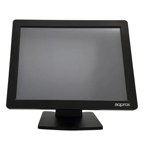 Monitor 15" Tactil Resistiva Tpv Approx Appmt15W4 4:3 Vga Negro 5Ms 300Cd/M2 Tactil De 4 Hilos Grado A+ Vesa 75X75