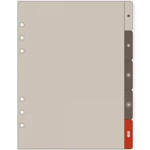 Finocam Separadores Laterales Para Agendas De Anillas Open R1063 155X215mm Juego 5 Ud