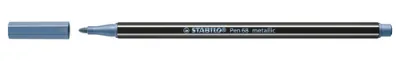Stabilo Rotulador Pen 68 Metallic Azul Metálico Caja 10 Ud