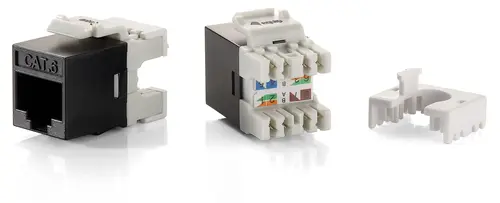 Kit 8 Uds Conector Hembra Rj45 Utp Cat6 Slim Panel Keystone