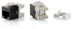 KIT 8 UDS CONECTOR HEMBRA RJ45 UTP CAT6 SLIM PANEL KEYSTONE