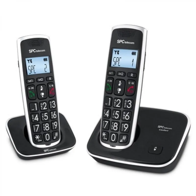 SPC 7609N Teléfono DECT Comfort Kaiser Duo Negro