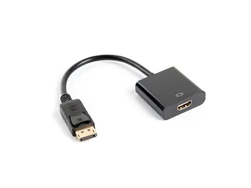 Lanberg Adaptador DisplayPort a HDMI Tipo A 0,1 m Negro