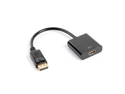 Lanberg Adaptador DisplayPort a HDMI Tipo A 0,1 m Negro