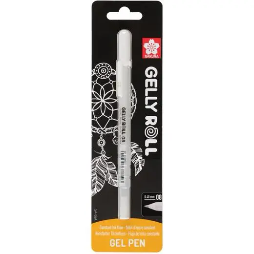Talens Sakura Bolígrafo Gelly Roll 08 Blanco Blíster 1 Ud