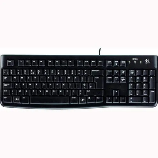 Logitech Teclado K120 Cable Usb Qwerty Español Negro