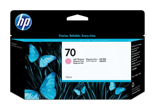 Hp Cartucho De Tinta 70 Magenta Claro De 130 Ml