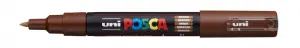 Posca PC-1M Marcador de Pintura 0.7mm Punta Conica Tinta Base Agua Color Marrón