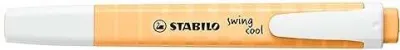 Stabilo Swing Cool Marcador Fluorescente Pastel Naranja Pálido Cuerpo Plano Punta Biselada 1-4mm