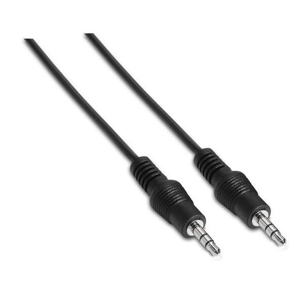 Aisens Cable Audio Estereo - Jack 3.5/M-Jack 3.5/M - 0.3 M - Color Negro