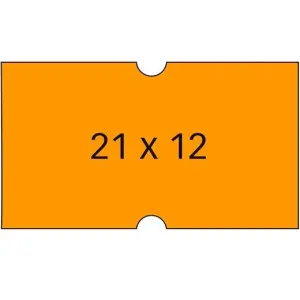 Apli Etiquetas Para Etiquetadora De Precios 21X12mm Naranjas 6 Rollos De 1000