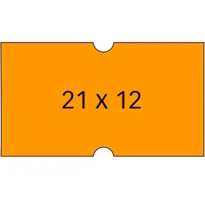 Apli Etiquetas Para Etiquetadora De Precios 21X12mm Naranjas 6 Rollos De 1000