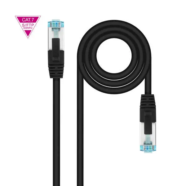 Nanocable Cable Red Cat.7 Lszh Sftp Pimf Awg26 25Cm - Color Negro