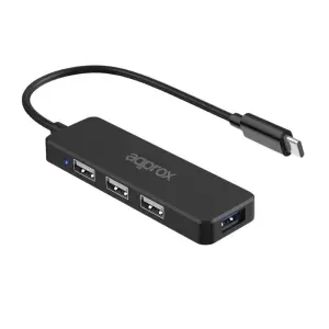 approx! Hub USB Tipo-C 3 Puertos USB 2.0 + 1 Puerto USB 3.0