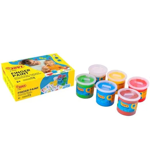 Jovi Pintura De Dedos Estuche 6 Botes 125ml Surtidos