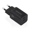 Aisens Cargador Gan 65W - 2xUSB-C PD3.0 QC4.0 - Negro