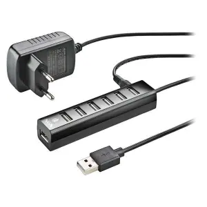 NGS HUB USB 2.0 A 7xUSB-A Con Adaptador De Corriente