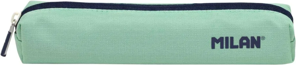 Milan Estuche Mini Redondo 20,5x4,5x5cm Tejido Resistente Color Verde