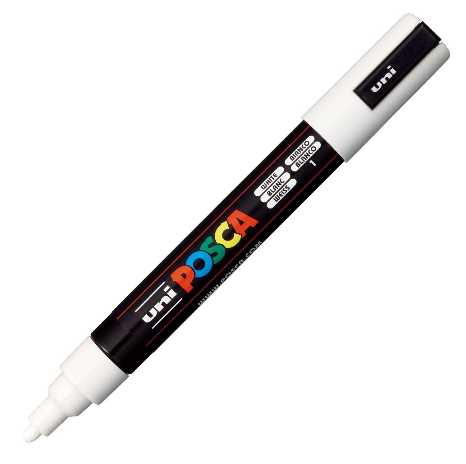 Posca Marcador  Pc-5M No Permanente Punta Forma De Bala 1,8 - 2,5 Mm Blanco
