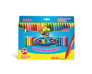 Carioca Rotulador Joy Punta Fina Estuche 24 Colores Surtidos
