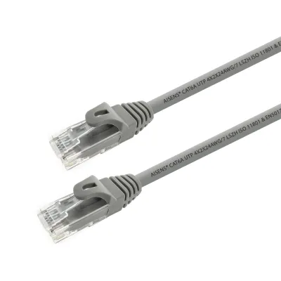 Aisens Cable De Red Latiguillo Rj45 Lszh Cat.6A 500 Mhz Utp Awg24 Gris 2,0M