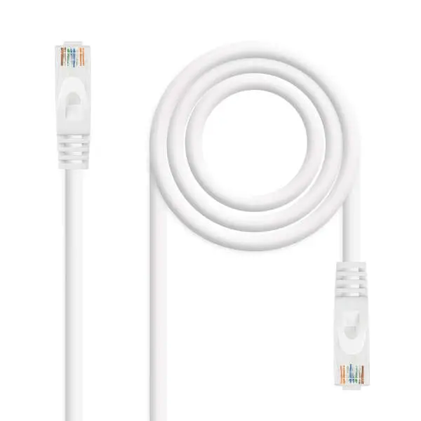 Nanocable Cable De Red Latiguillo Rj45 Lszh Cat.6A Utp Awg24 1M - Color Blanco